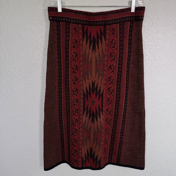 Peruvian Perfection Dresses & Skirts - Peruvian Perfection Skirt Womens XL Alpaca Knit Hand Made Peru Southwestern Boho